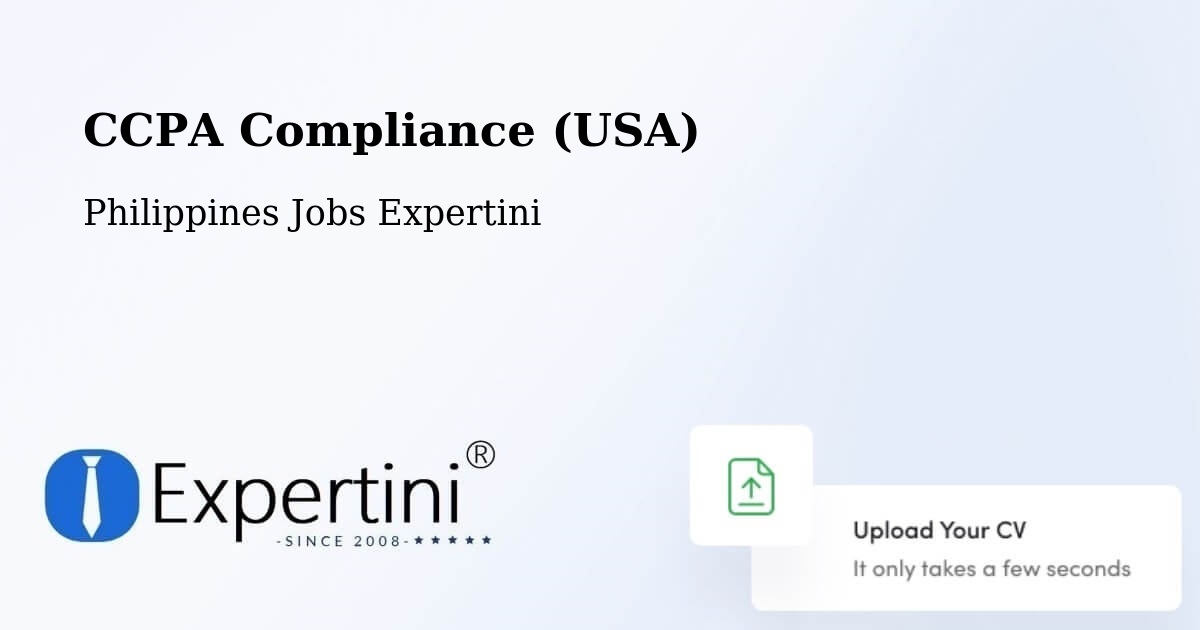 CCPA Privacy Rights & Compliance Notice – Eguia - Philippines Jobs Expertini