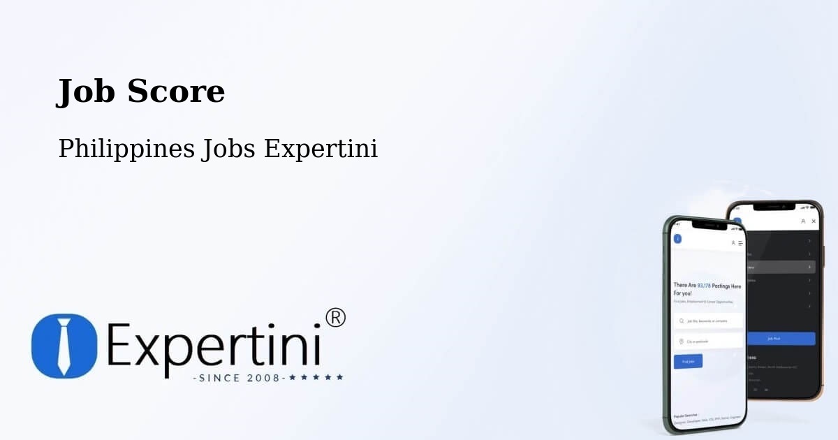 Job Score & Job Description Score Tool – Eguia - Philippines Jobs Expertini